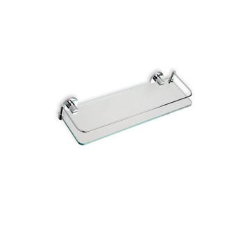 Bathroom Shelf Chrome Clear Glass Bathroom Shelf StilHaus 819-08